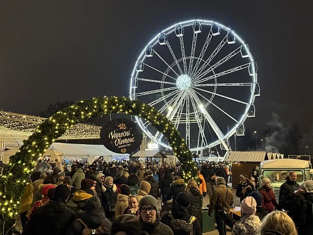 Vánoční trhy v Olomouci s kouzelným kolem
